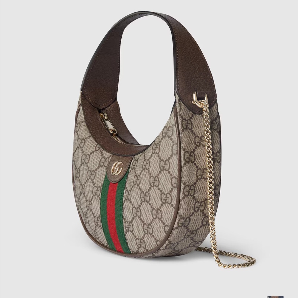 Gucci Ophidia Beige and Burgundy Shoulder Bag - Picture 3 of 11